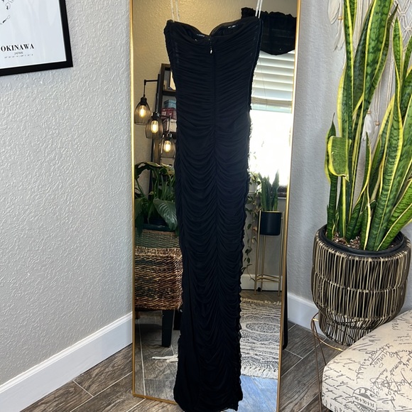 HOUSE OF CB 'Sofia' Black Mesh Strapless Maxi Dress NWOT - Picture 14 of 17